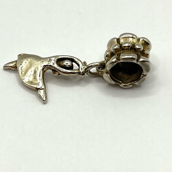 Ballerina Charm 925 Sterling Silver for Necklace or Bracelet Dancer Charm - Picture 3 of 8